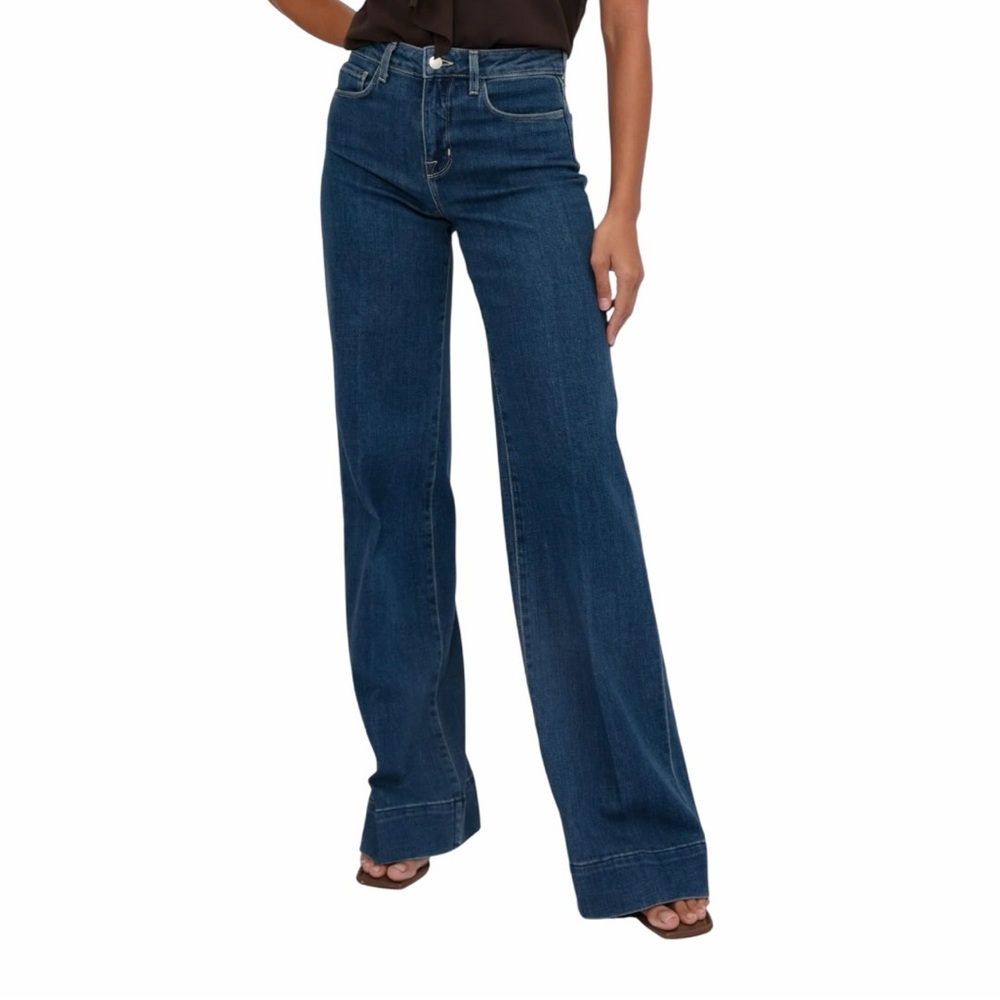 ✅SOLD✅L’Agence Madden High Rise Wide Leg Jean in Durango Size 28 - Picture 4 of 14